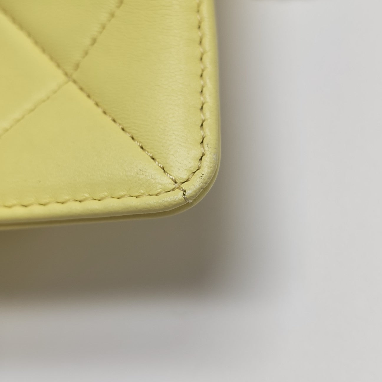 Quilted Lambskin Shoulder Bag Yellow