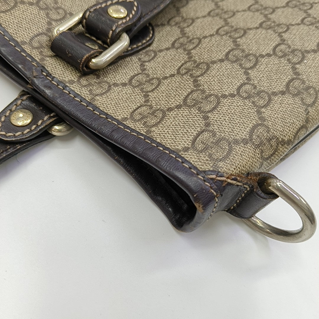 Monogram Coated Canvas Tote Bag Black