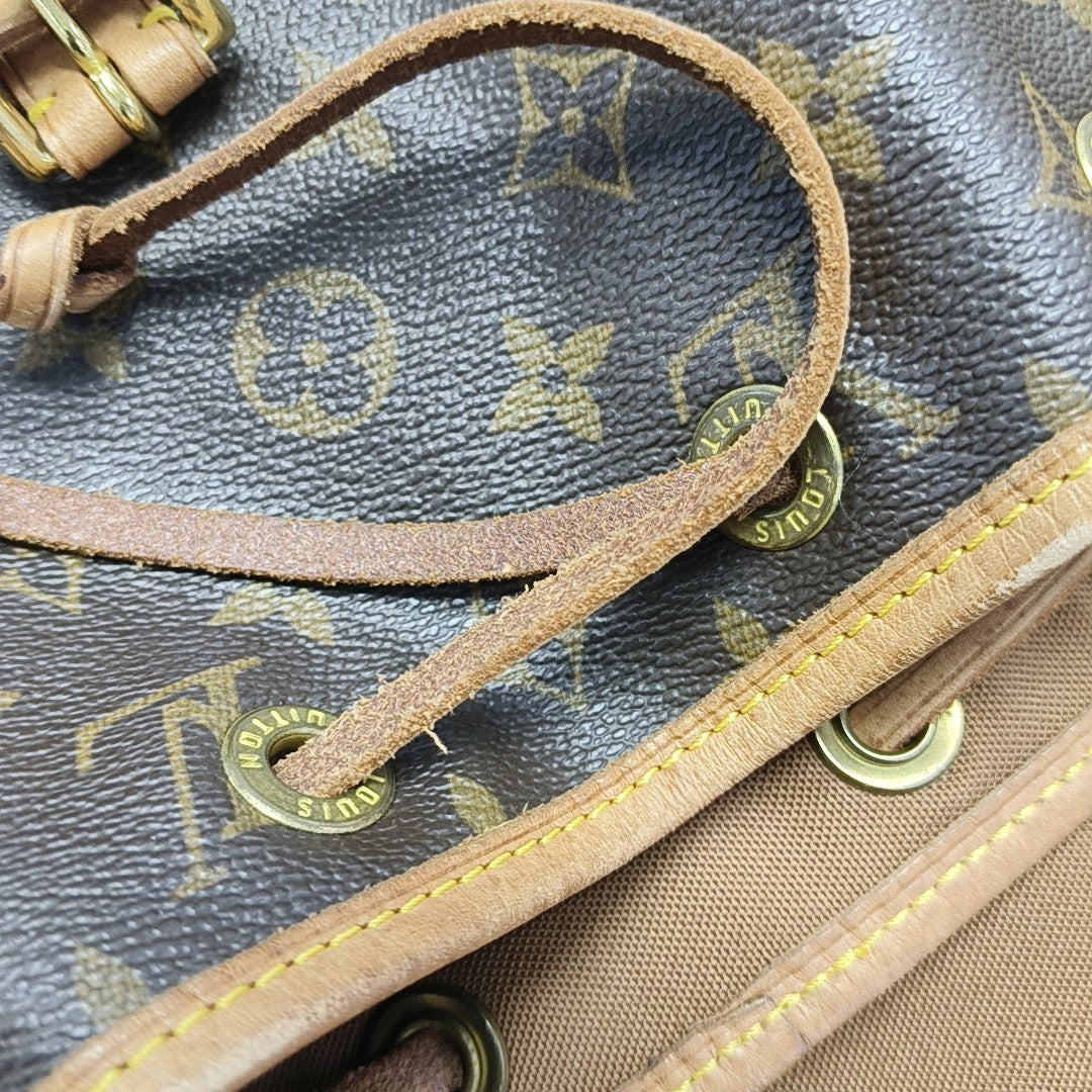 MONTSOURIS MM Monogram Coated Canvas Brown