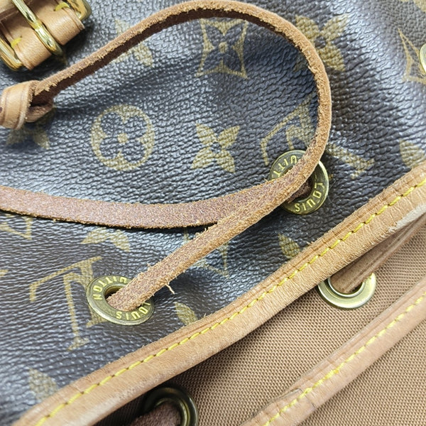 MONTSOURIS MM Monogram Coated Canvas Brown