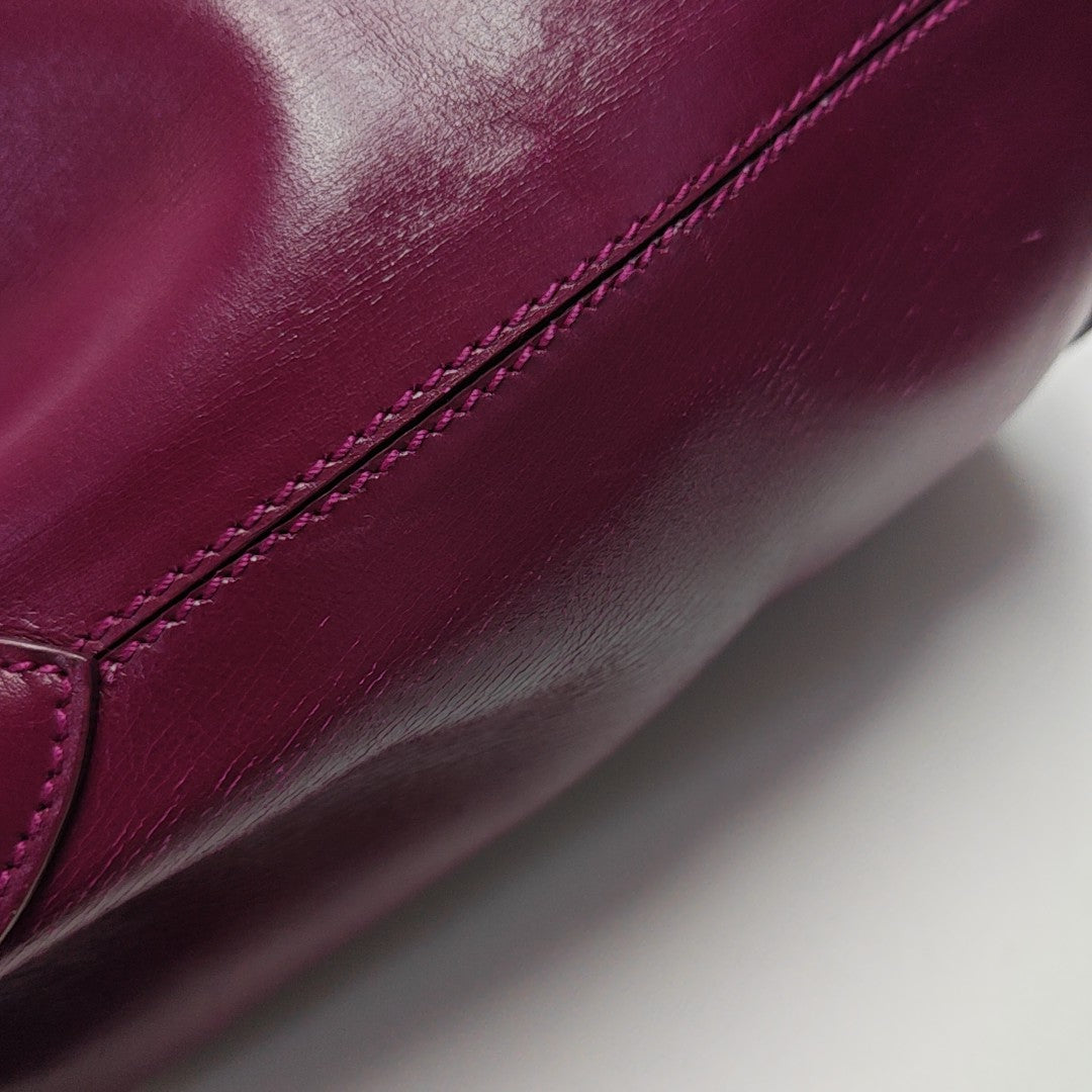 Calfskin Bucket Bag Red
