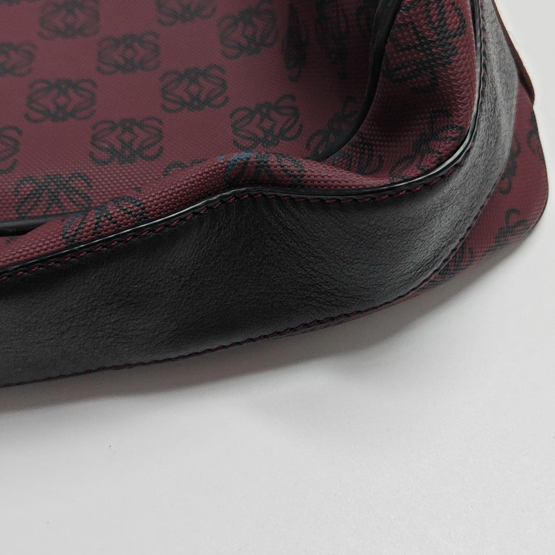 Coated Canvas Shoulder Bag Red
