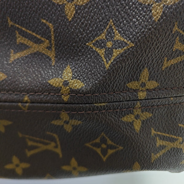NEVERFULL MM Monogram Coated Canvas Brown
