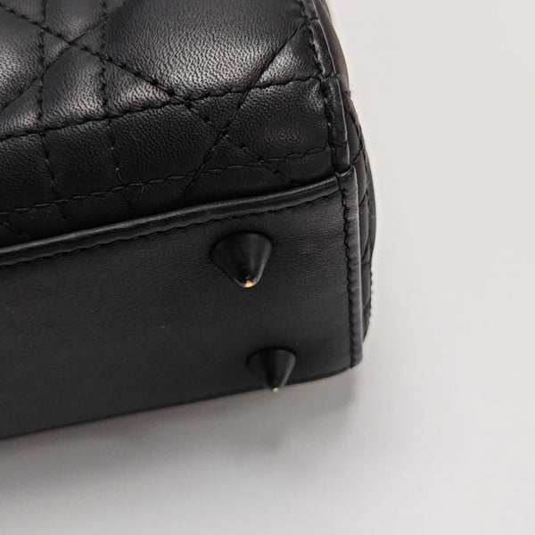 Lady Dior Small Cannage Calfskin Black