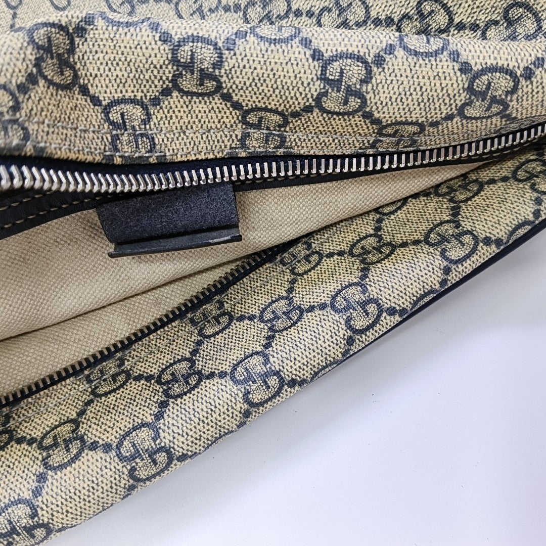 GG Supreme Monogram Coated Canvas Black