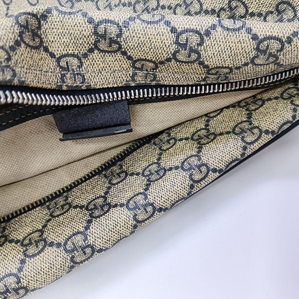 GG Supreme Monogram Coated Canvas Black