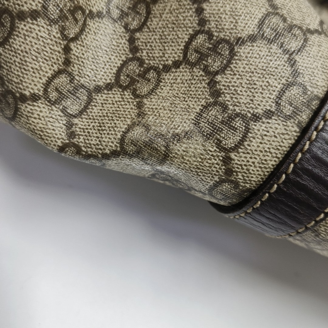 Monogram Coated Canvas Tote Bag Beige