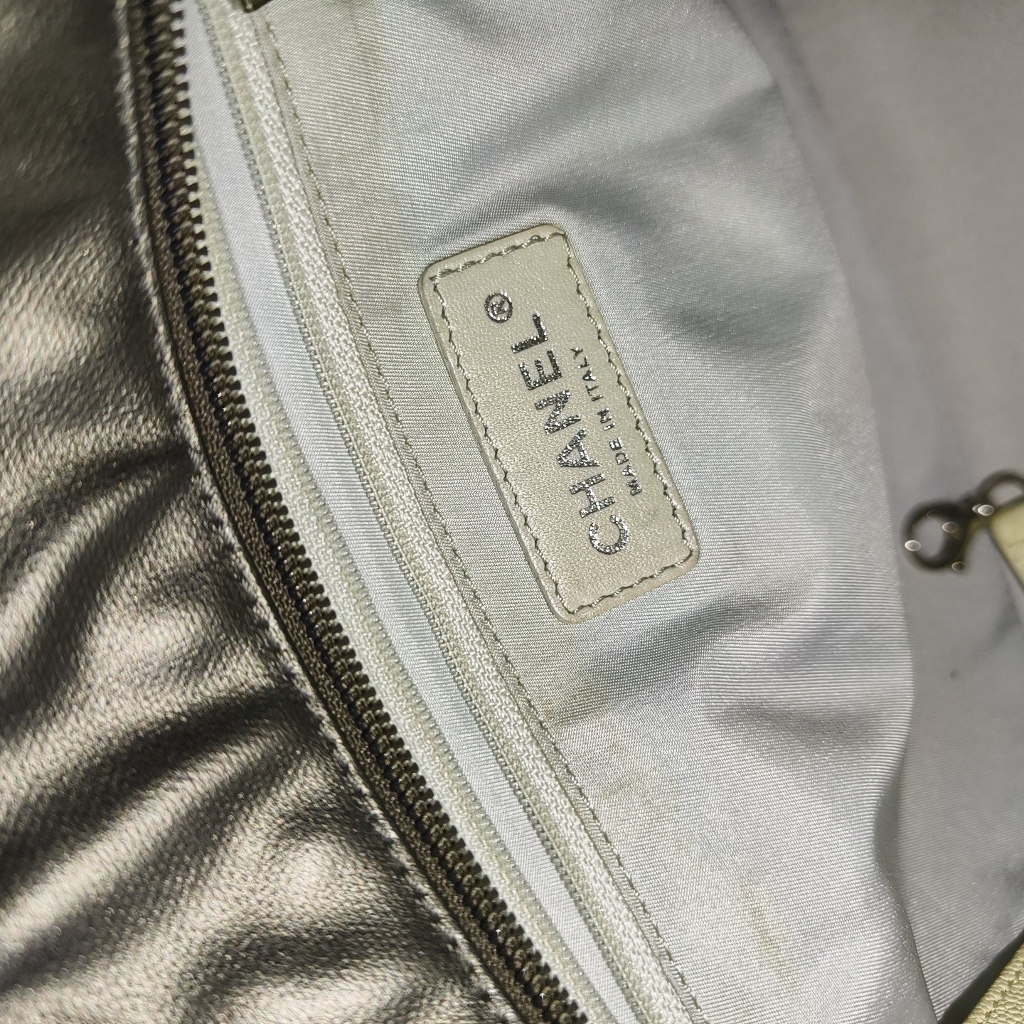 PARIS BIARRITZ Quilted Coated Canvas Gray
