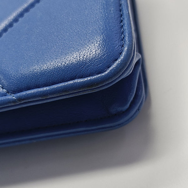 CHANEL 19 WOC Quilted Lambskin Blue