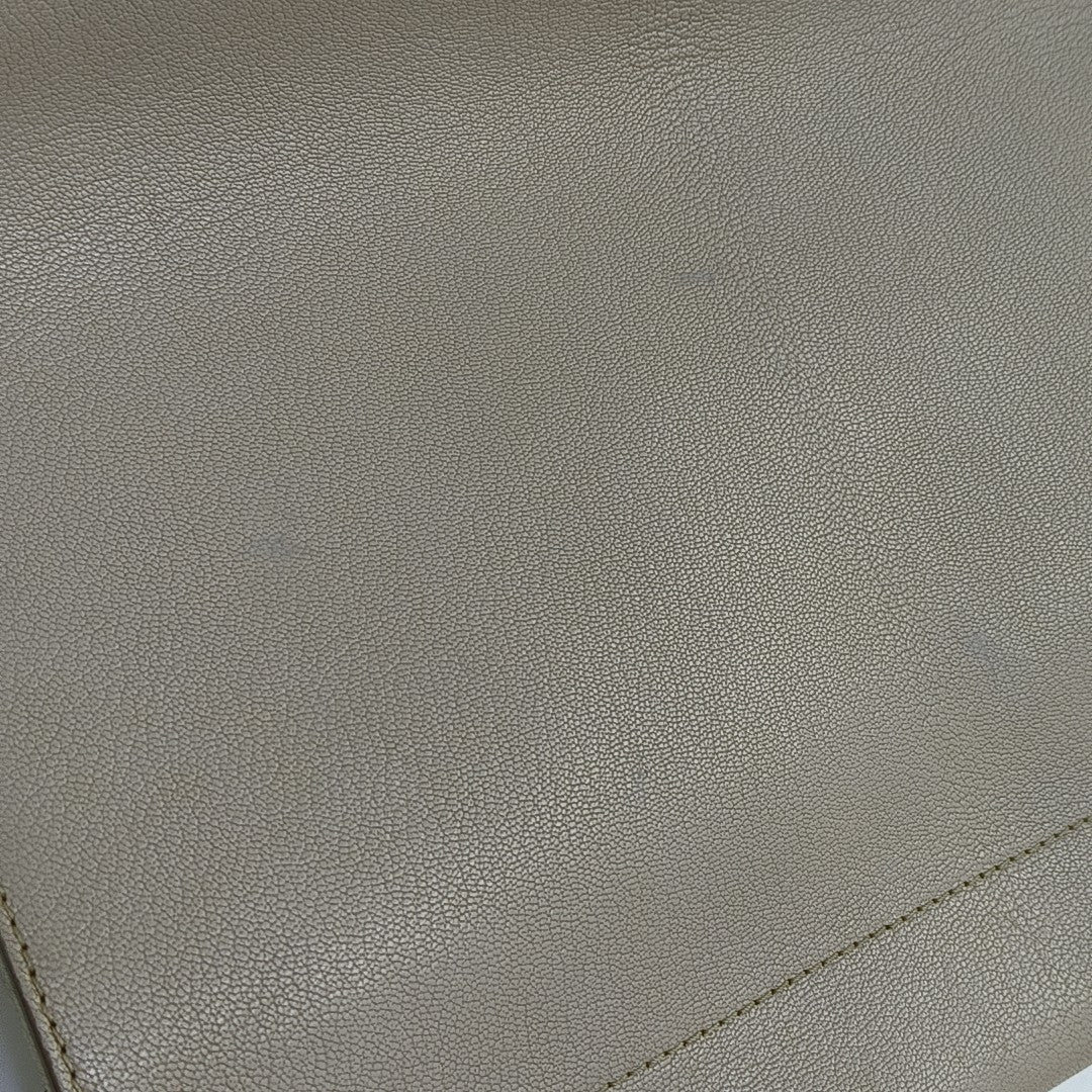 Calfskin Shoulder Bag Beige