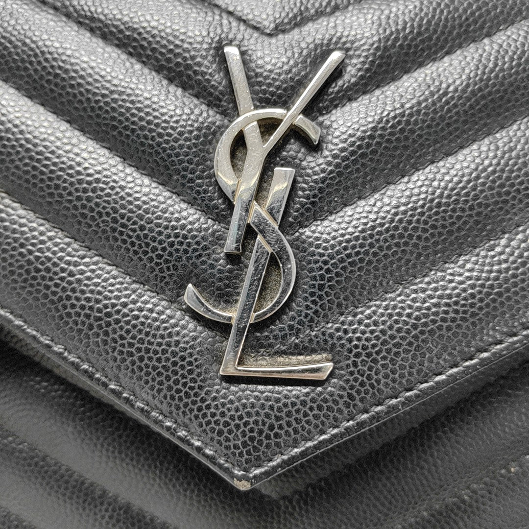 MONOGRAM WOC Chevron Calfskin Black