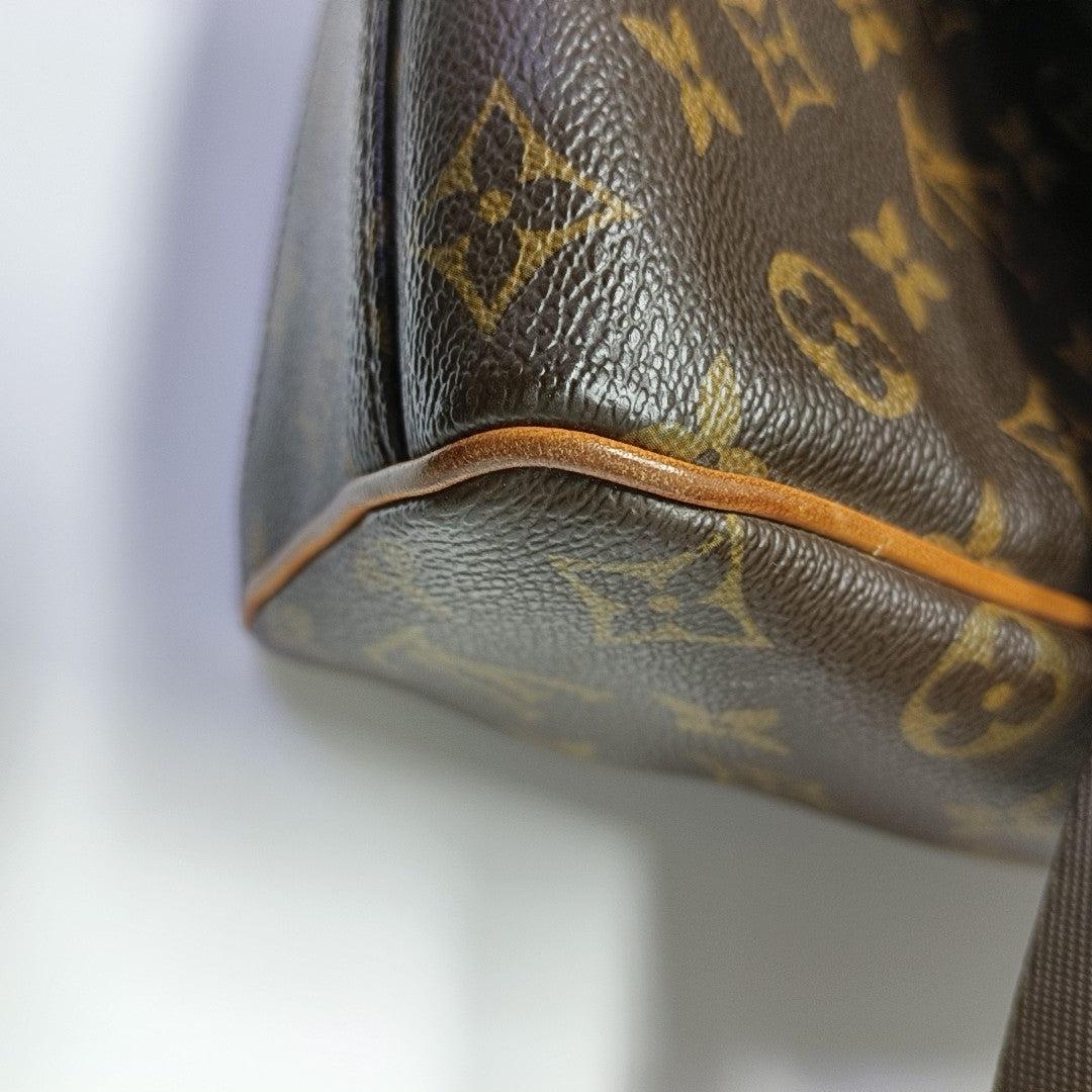 VALMY Monogram Coated Canvas Brown