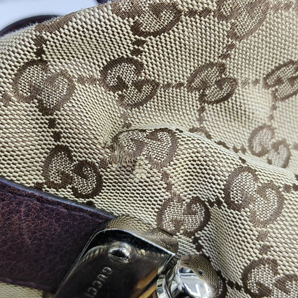 Bamboo 1947 Medium Monogram Canvas Beige
