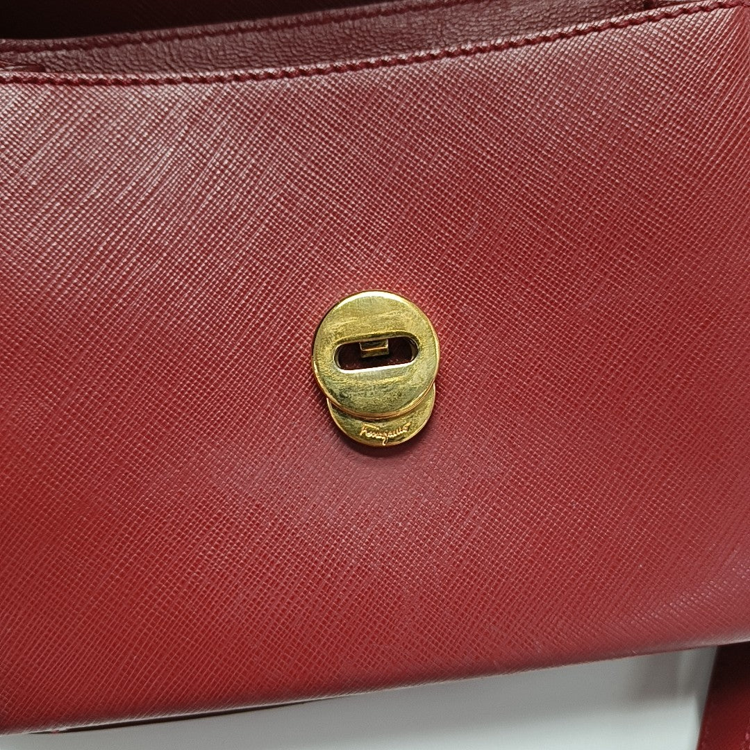 Gancini Calfskin Red