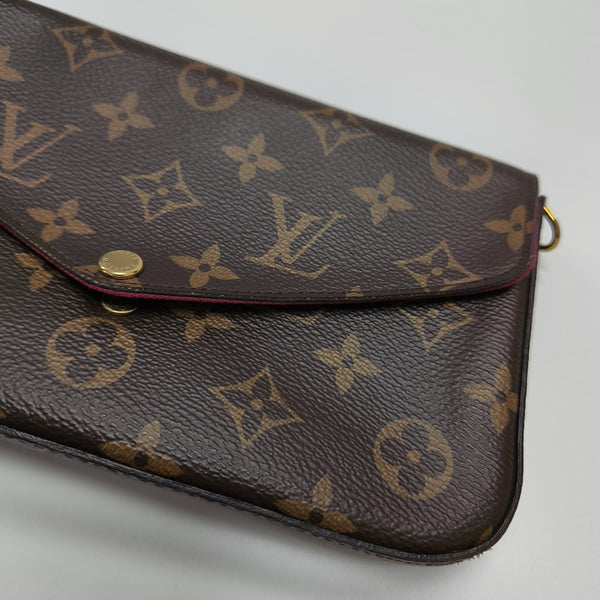 FÉLICIE Monogram Coated Canvas Brown