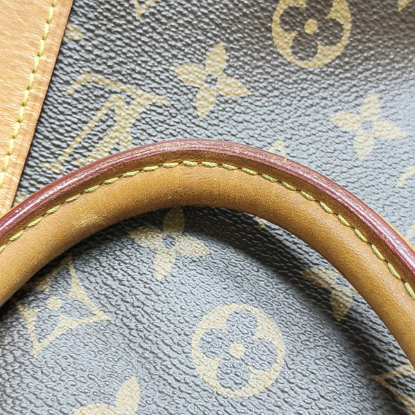 KEEPALL 50 Monogram Coated Canvas Brown