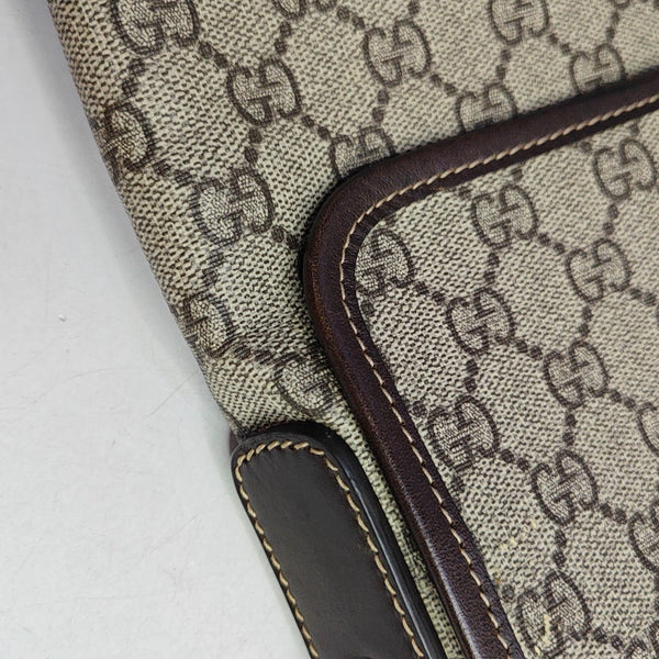 GG Supreme Monogram Coated Canvas Black