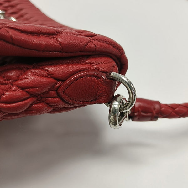 Crystal Quilted Lambskin Red