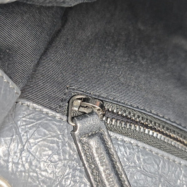 NIKI Medium Chevron Calfskin Gray