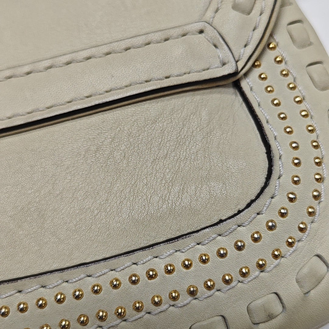 Snaffle Bit Calfskin White