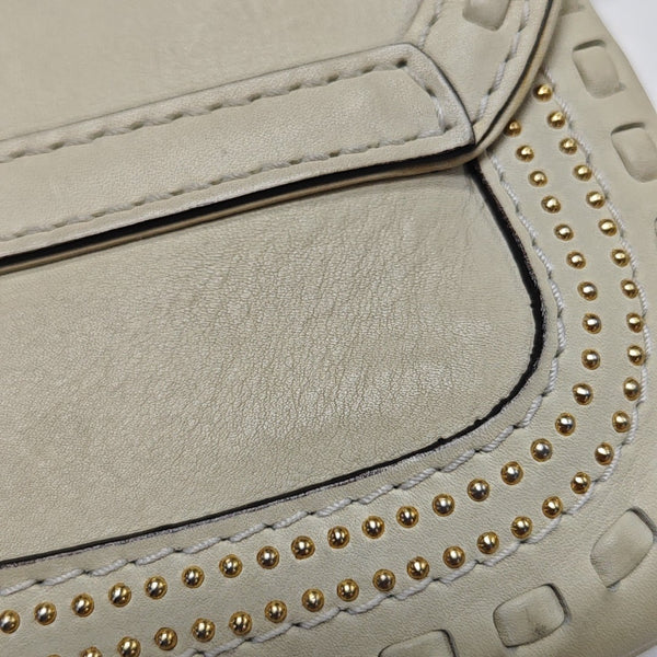 Snaffle Bit Calfskin White