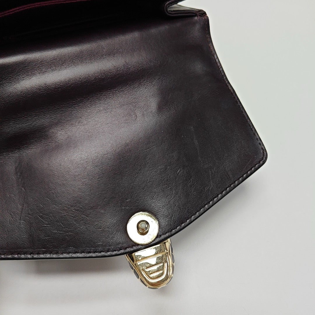 SERPENTI FOREVER Small Calfskin Red