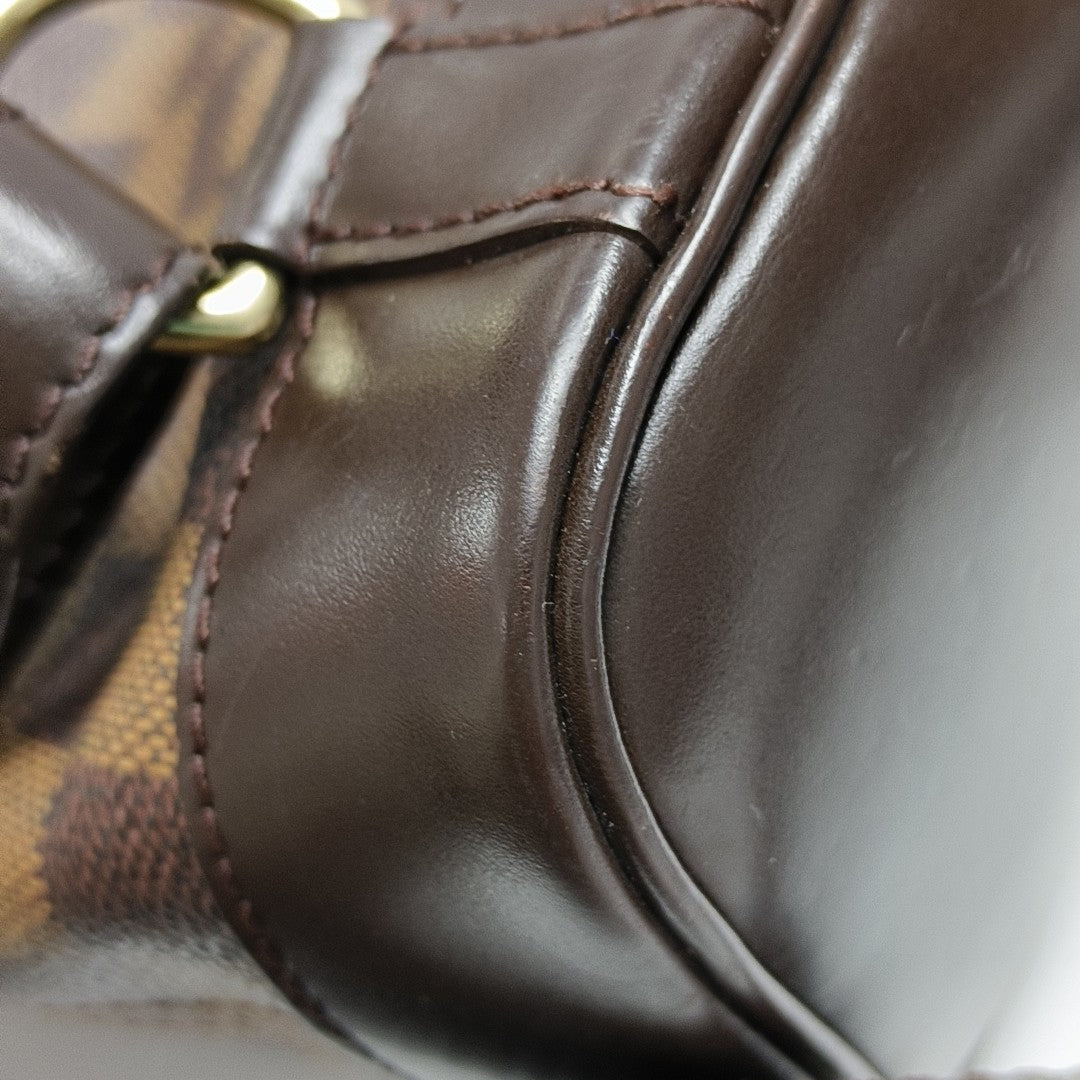 SOHO Damier Ebene Coated Canvas Brown