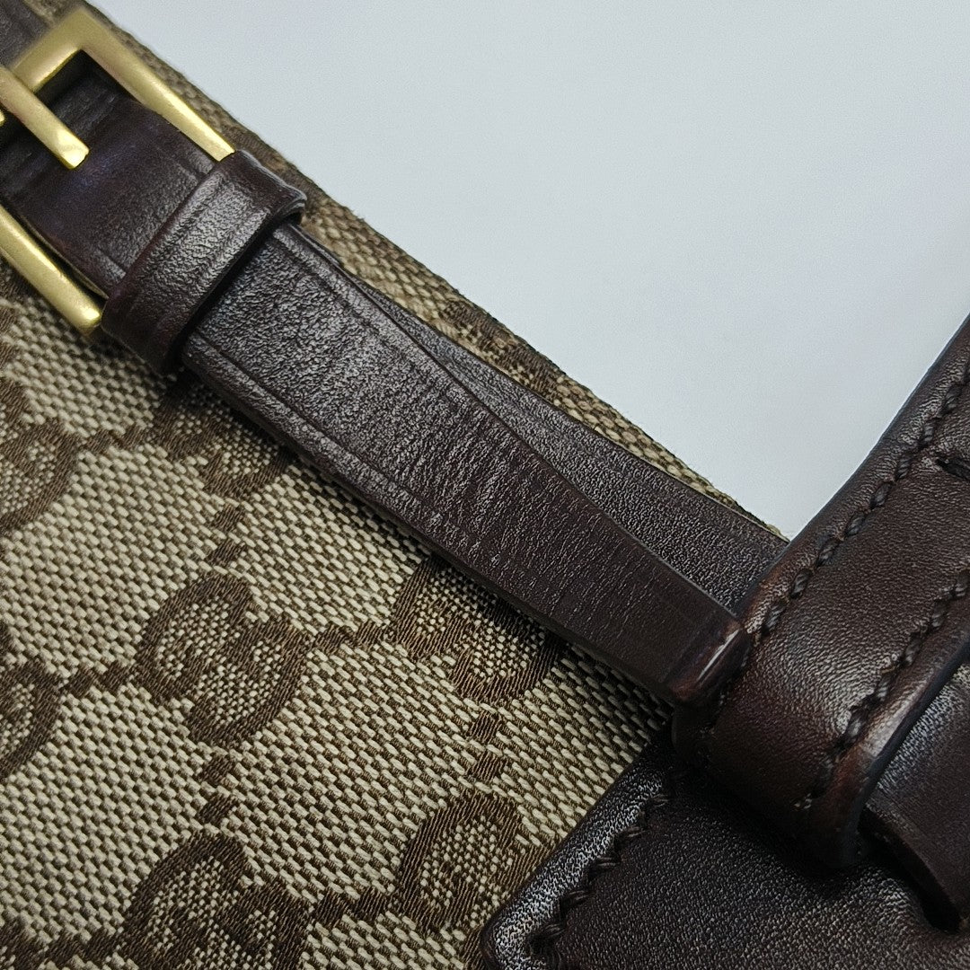 Monogram Canvas Tote Bag Brown