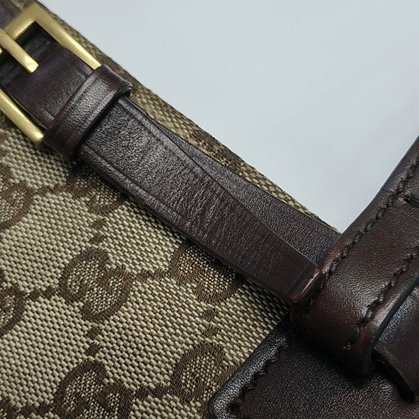 Monogram Canvas Tote Bag Brown