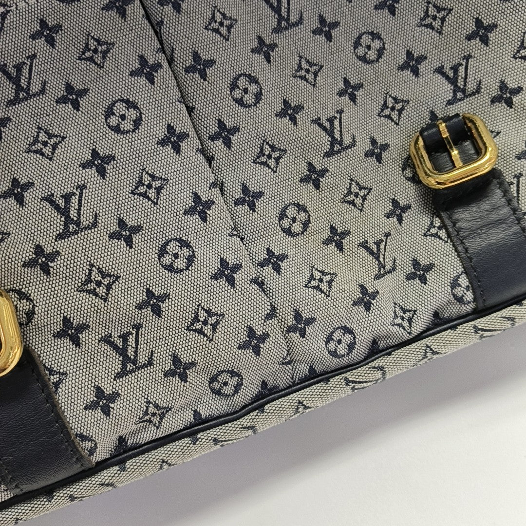 LANGER Monogram Canvas Blue