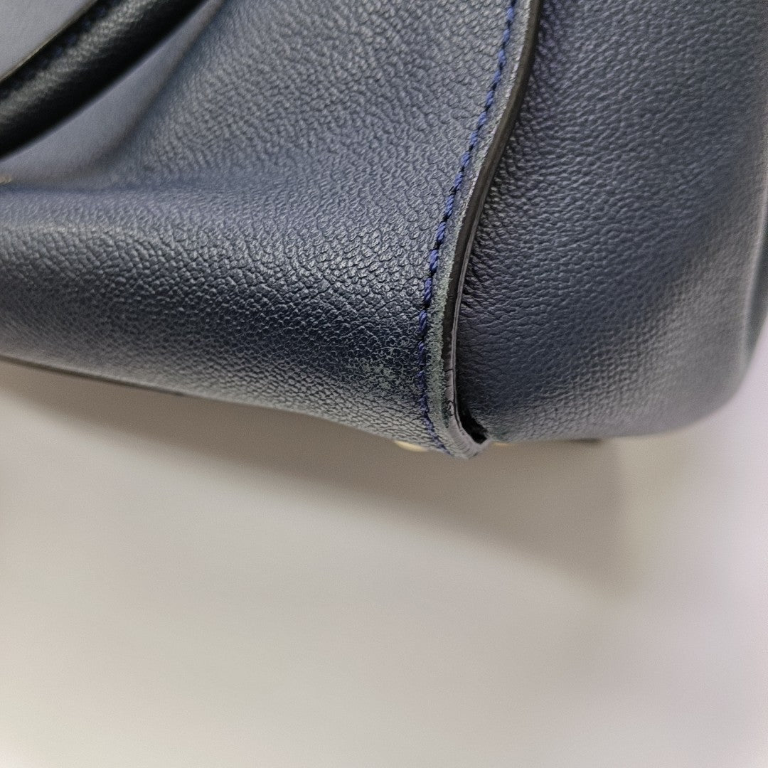 Buckle Calfskin Blue