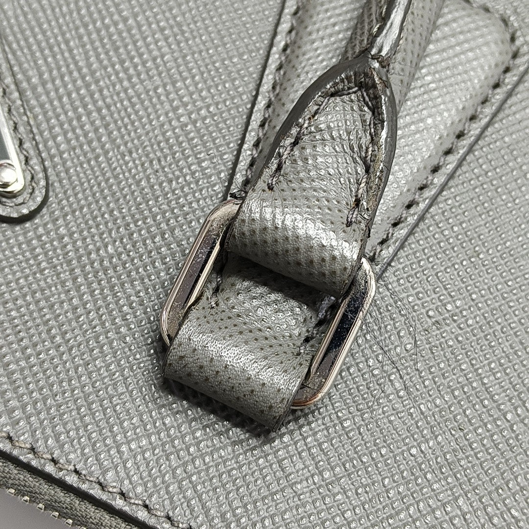 Galleria Large Saffiano Calfskin Gray
