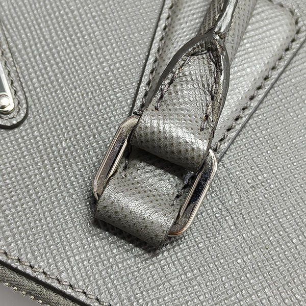Galleria Large Saffiano Calfskin Gray