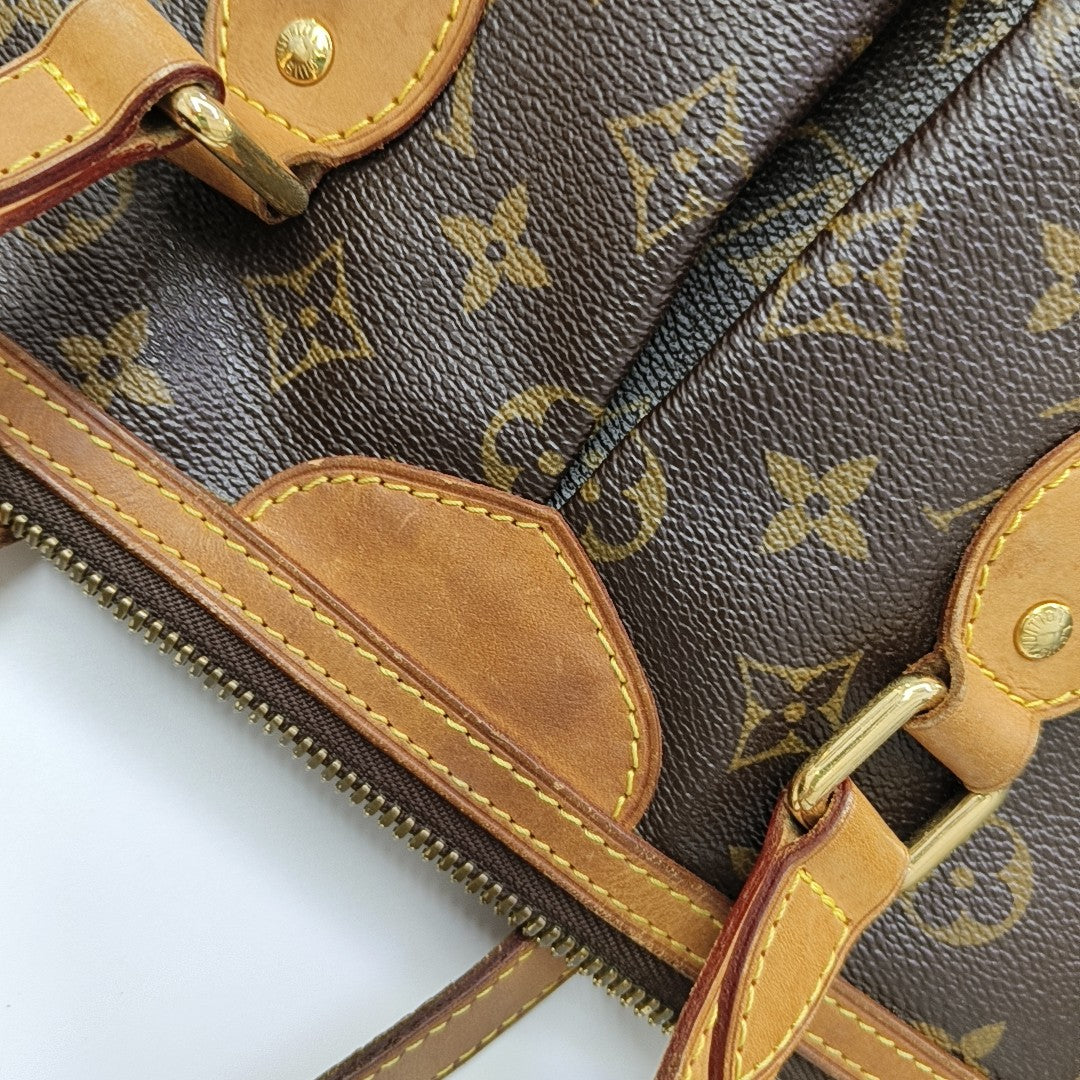 PALERMO PM Monogram Coated Canvas Brown