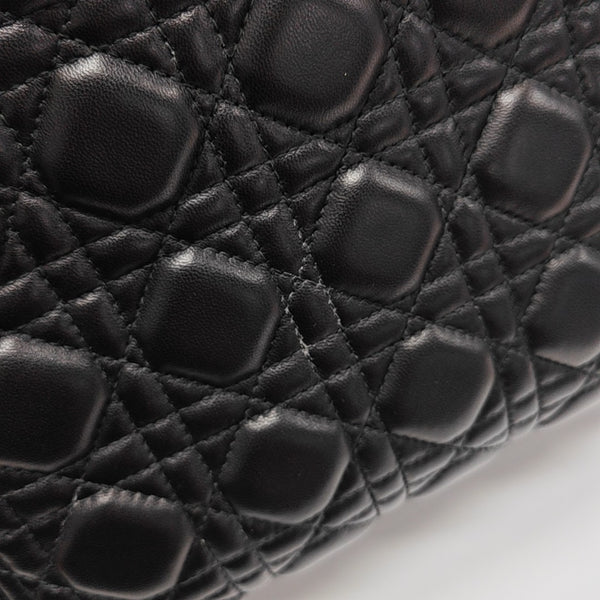 Lady Dior Medium Cannage Lambskin Black