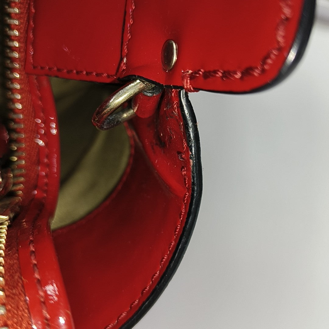 Rockstud Patent Leather Red