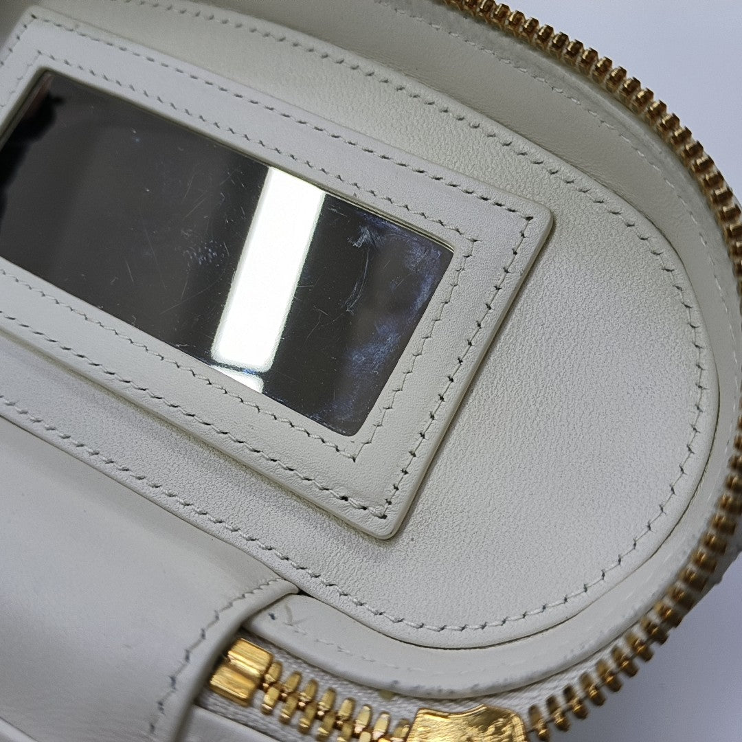 Dioramour Lady Dior Mini Cannage Lambskin White
