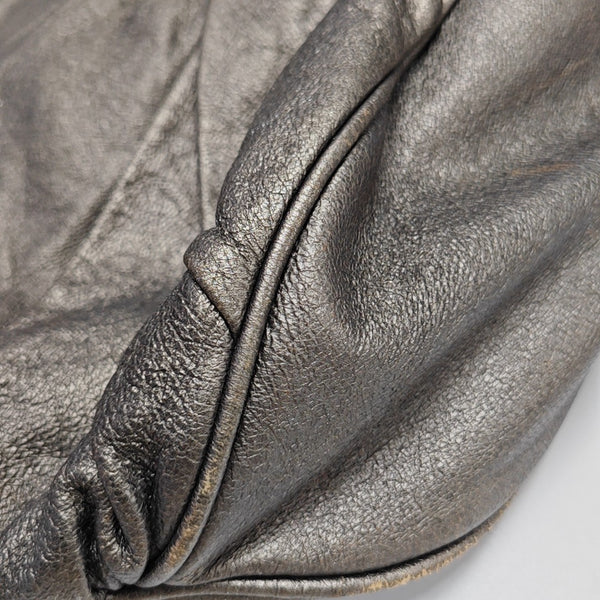 Calfskin Top Handle Bag Gray