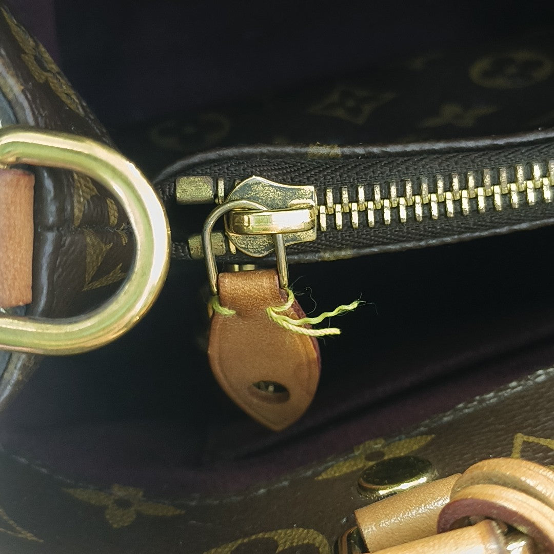 MONTAIGNE Monogram Coated Canvas Brown