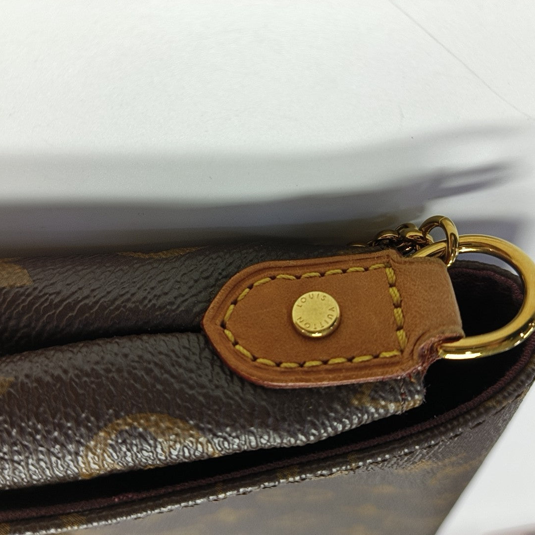 FAVORITE MM Monogram Coated Canvas Brown