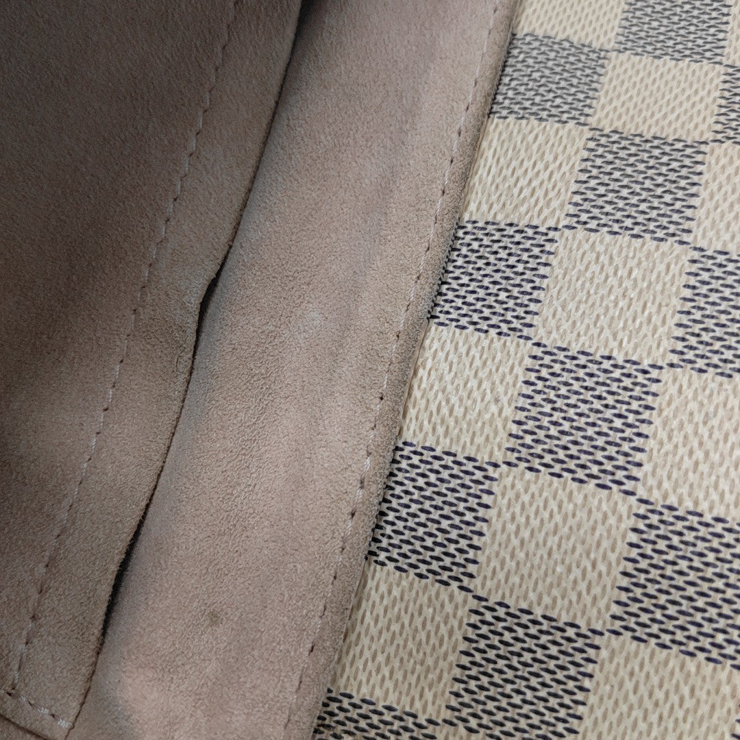SPERONE BB Damier Azur Coated Canvas White