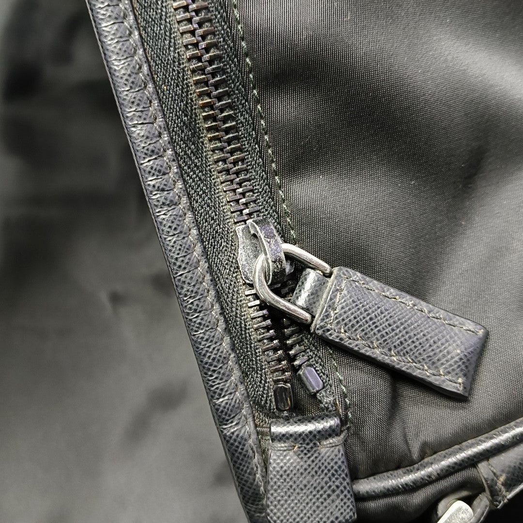 Nylon Shoulder Bag Black