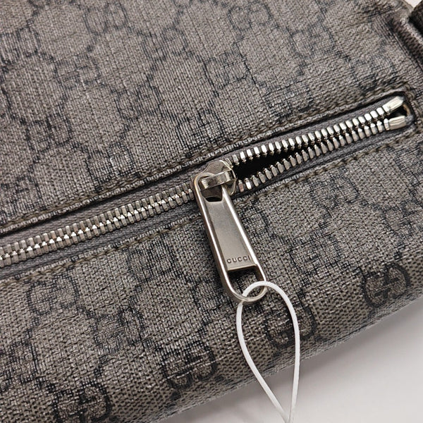 Ophidia Small Monogram Coated Canvas Gray