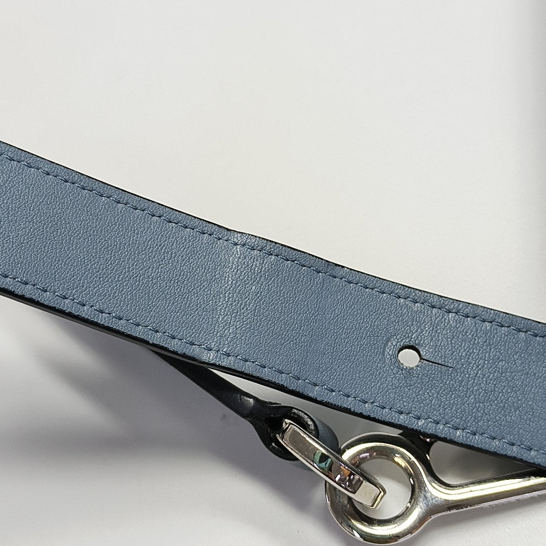 Puzzle Medium Calfskin Blue