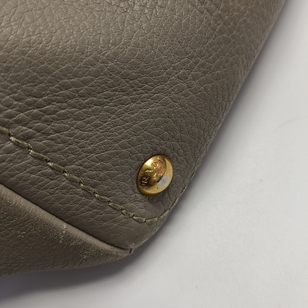 Calfskin Tote Bag Gray