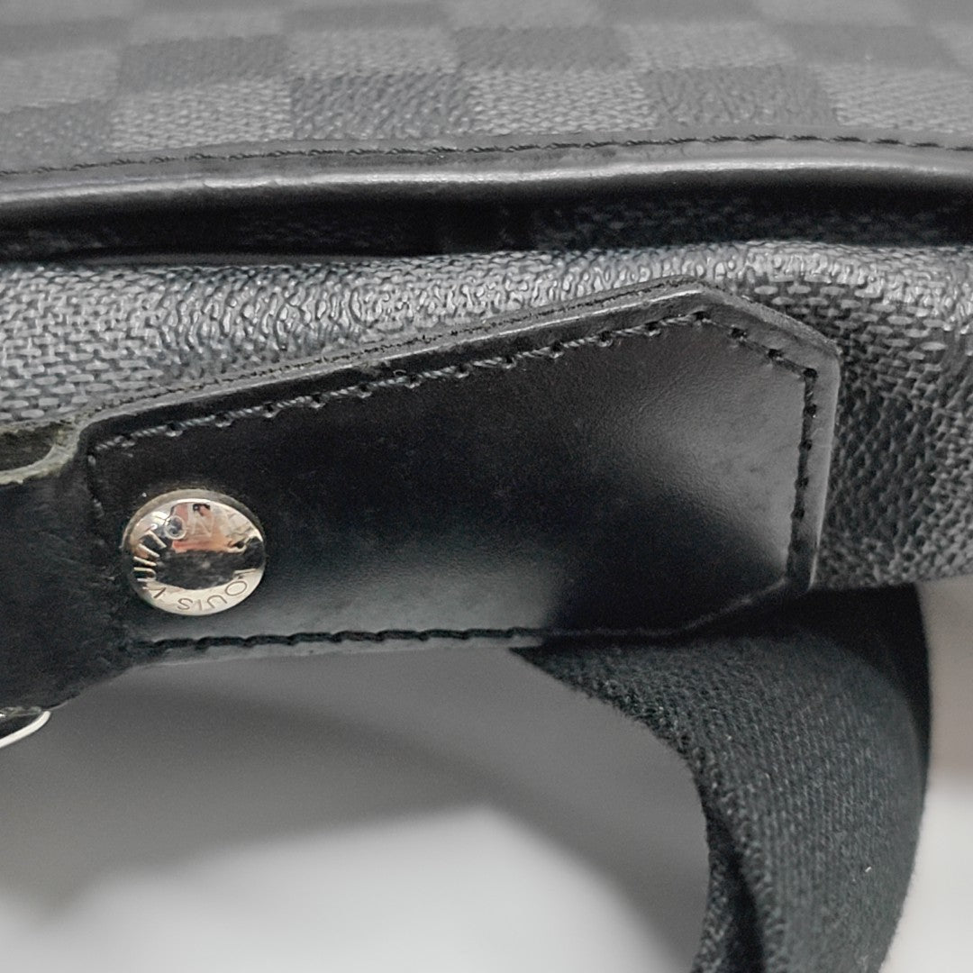 DANIEL Damier Graphite Coated Canvas Gray