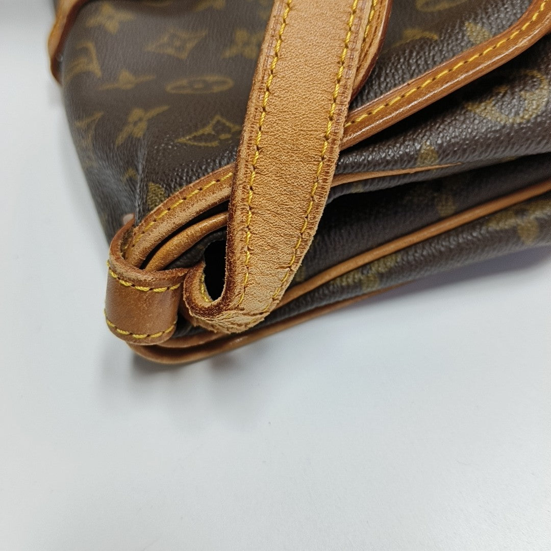 SAUMUR Monogram Coated Canvas Brown