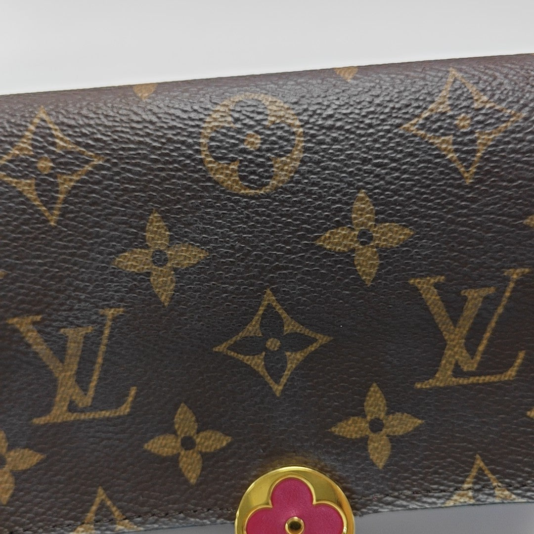 FLORE Monogram Coated Canvas Brown