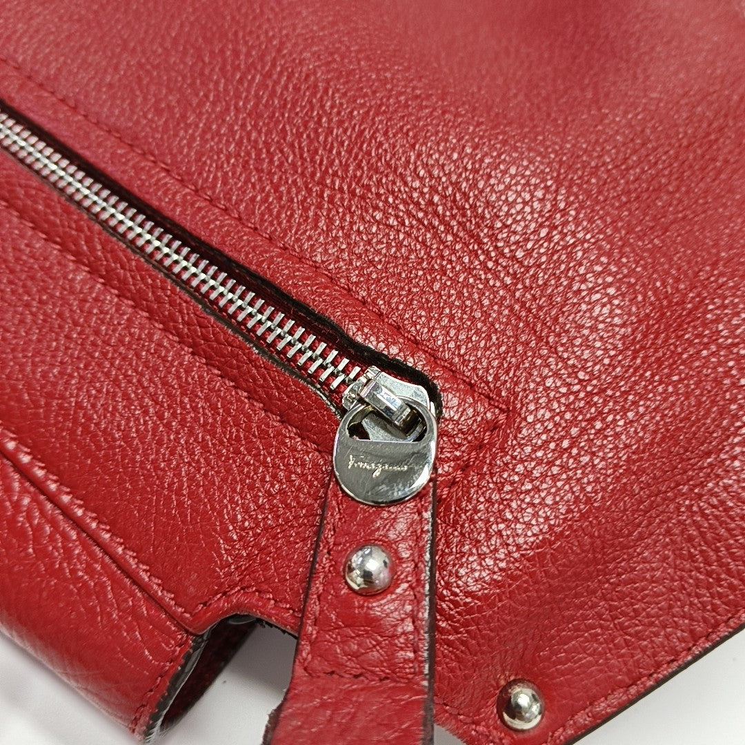 Sophia Large Calfskin Red