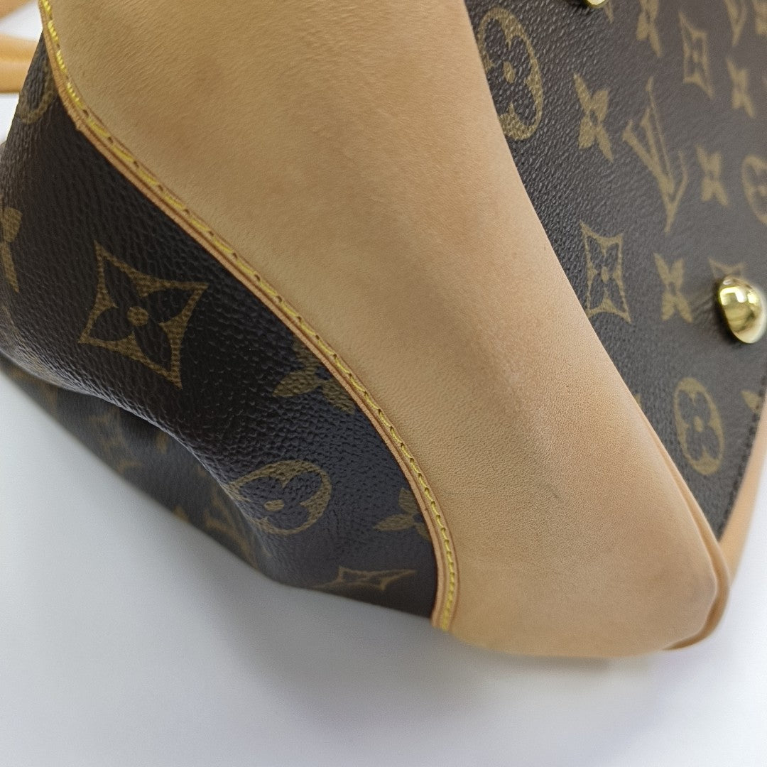 Lona Estampada Monogram BEVERLY Marrón